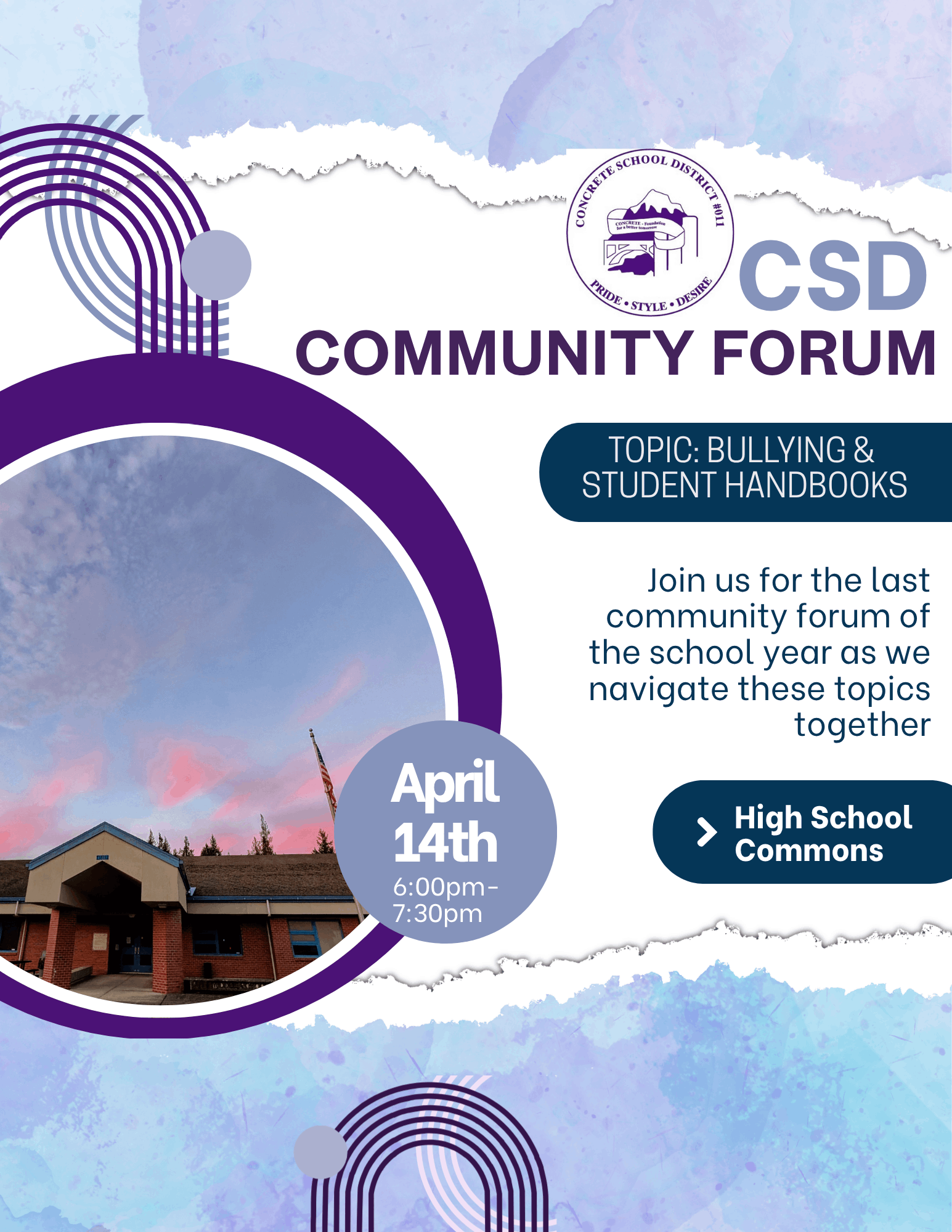 Community Forum Flyer